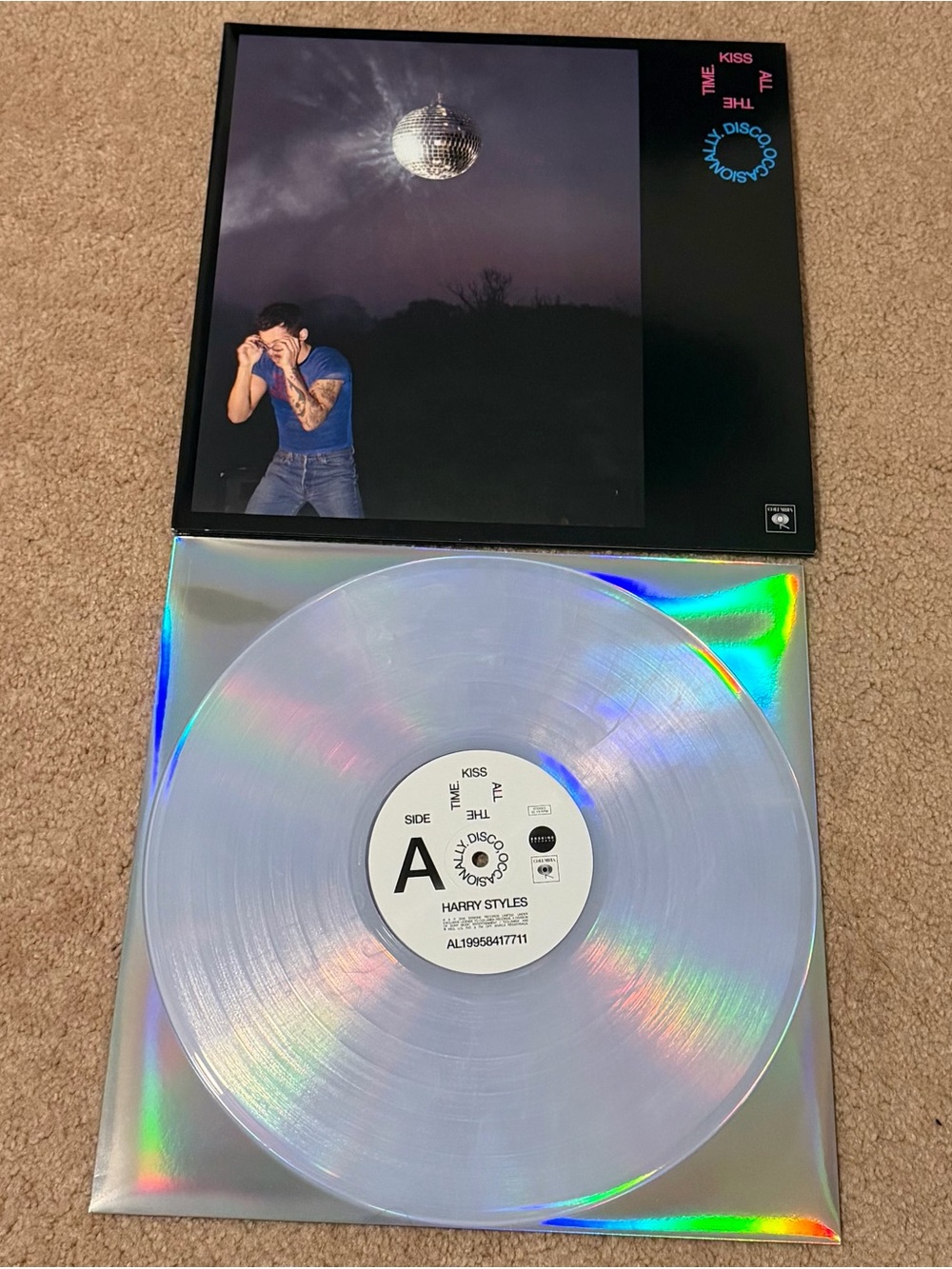 Harry Styles Kiss All The Time Disco Occasionally Smoke Machine Vinyl LP